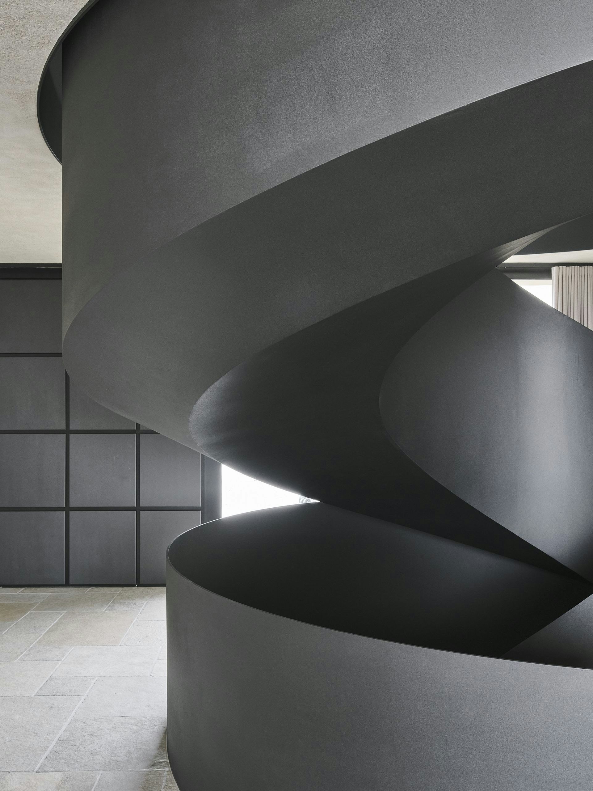 Unique sculptural stairs